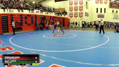 138 lbs Cons. Round 6 - Riley Lynch, Jamestown vs Stephanie Ross, Rockbridge County