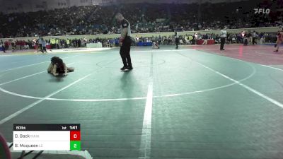 80 lbs Round Of 16 - Dawson Back, R.A.W. vs Bryson Mcqueen, Lincoln Christian