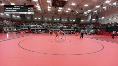 126 lbs Cons. Round 1 - Lane Wilson, Lewisville Flower Mound vs Bryson Morante, South Grand Prairie