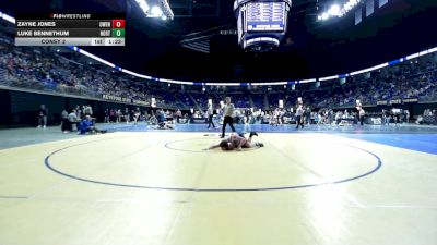 135 lbs Consy 2 - Zayne Jones, Owen J. Roberts vs Luke Bennethum, Northern Lebanon