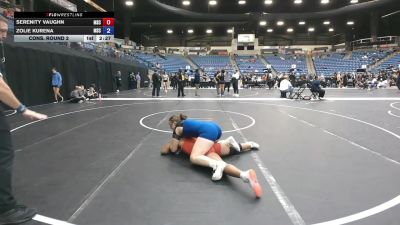 160 lbs Cons. Round 2 - Zolie Kurena, Murray State vs Serenity Vaughn, Murray State