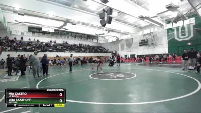 125 lbs Quarterfinal - Mia Castro, La Quinta vs Leia Saathoff, Santa Fe