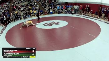 132 lbs Semifinal - Glade Harman, Mountain View vs Wyatt McMillian, SLAM! NEVADA