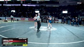 Girls 170 lbs Champ. Round 1 - Abigail Myers, Orting (Girls) vs Sophiea Harp, Bremerton (Girls)