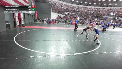 85 lbs Champ. Round 2 - Harper Pettitt, Freedom Wrestling Club vs Elliana Bauer, Mondovi/Eleva-Strum
