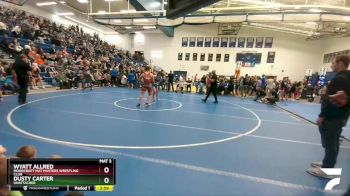 182 lbs Semifinal - Wyatt Allred, Moorcroft Mat Masters Wrestling Club vs Dusty Carter, Unattached