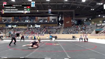 150 lbs Cons. Round 3 - Triton Moncrief, Frederick Douglass vs Chase Gillum, Boyd County