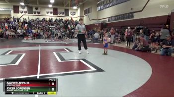 B-3 lbs Quarterfinal - Sawyer Amfahr, Jesup Mat Club vs Ryker Sorensen, Denver Wrestling Club