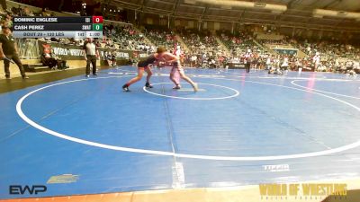 130 lbs Round Of 16 - Dominic Englese, ISI Wrestling Club vs Cash Perez, SWAT