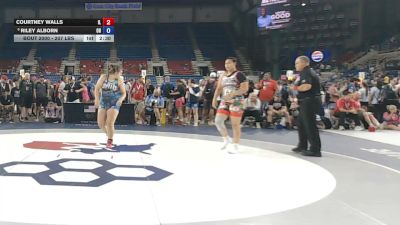 207 lbs Champ. Rd Of 16 - Courtney Walls, Illinois vs Riley Alborn, Ohio