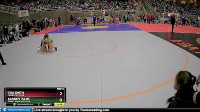 75 lbs Quarterfinal - Tru Smith, Canby Mat Club vs Kassidy Zajic, Sweet Home Mat Club