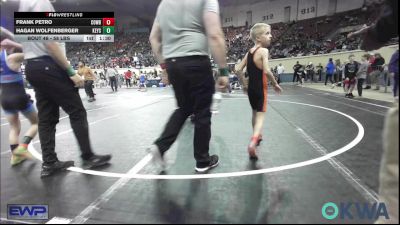 58 lbs Semifinal - Frank Petro, Cowboy Wrestling Club vs Hagan Wolfenberger, Keystone Kids Wrestling Club