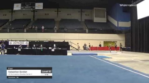Sabastian Gordon - Floor, US Gymnastics Develop Center II - 2021 USA Gymnastics Development Program National Championships