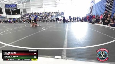 85 lbs Cons. Round 1 - Caleb Cantu, Cougar vs Lukas Durham, SW Timberwolves