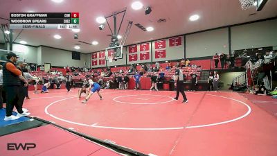 150 lbs Semifinal - Boston Graffman, Coweta vs Woodrow Spears, Checotah