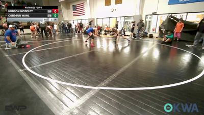 119 lbs Semifinal - Hudson Moseley, Raw Wrestling Club vs Cordeus Wahl, Bristow Elementary Wrestling Club