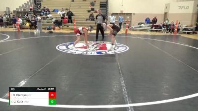 110 lbs Cons. Semi - Bo Diercks, ROCORI vs Jack Kutz, No Nonsense Wrestling