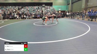 120 lbs Consi Of 16 #1 - Josiah Neri, Rio Rancho vs Aaron Klein, Poway