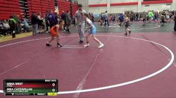 75 lbs Round 2 - Anna West, HYWO vs Mika Cazzavillan, Tiger Youth Wrestling