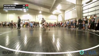 58 lbs Consi Of 8 #1 - Matthew Malone, Cleveland Takedown Club vs Bryer Williams, Locust Grove Youth Wrestling