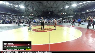 115 lbs Champ. Round 2 - Ella Herrera, Othello Wrestling Club vs Charlie Wheeler, Mat Rats Rebooted Wrestling