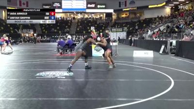 180 lbs Champ. Round 1 - Aniyah Griffin, Huntingdon vs Jada Arnold, Frostburg State