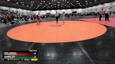 100 lbs Cons. Round 3 - Kamrie Cox, Canyon Randall vs Maci Shirley, Har-Ber High School