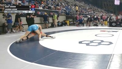 155 lbs Cons. Sub-rd Of 16 - Mary Snider, California vs Lauren Luzum, Iowa