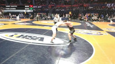 2A 215 lbs Semifinal - Jimmy Mastny, Woodstock (Marian) vs Finn Loomis, Wauconda