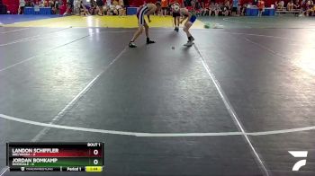 106 lbs Round 1 (4 Team) - Landon Schiffler, BBE/Waska vs Jordan Bomkamp, Riverdale