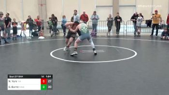 97 lbs Semifinal - Nikkolai York, Junior Terps ES vs Gabriel Burns, Minion Green ES