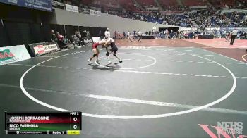 6A-120 lbs Champ. Round 2 - Nico Farinola, Lincoln vs Joseph Borraggine, North Medford