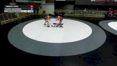 72 lbs 1st Place Match - America Lopez vs Hassina Mohammad