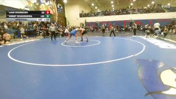 215 lbs Semifinal - Emmit Rivadeneira, Lakeland vs Liam Rodebush, Caldwell