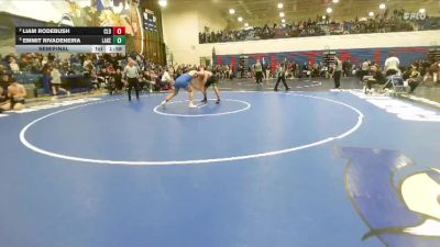 215 lbs Semifinal - Emmit Rivadeneira, Lakeland vs Liam Rodebush, Caldwell