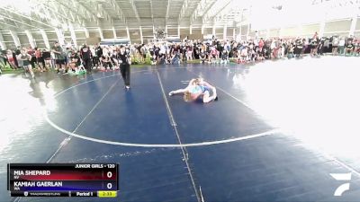 120 lbs Quarterfinal - Mia Shepard, NV vs Kamiah Gaerlan, WA