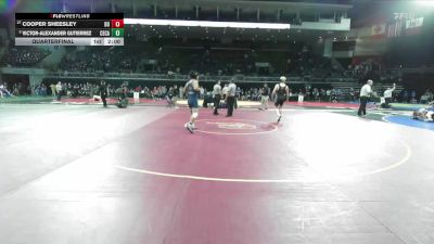 144 lbs Quarterfinal - Victor-alexander Gutierrez, Central Catholic vs Cooper Sheesley, Del Oro