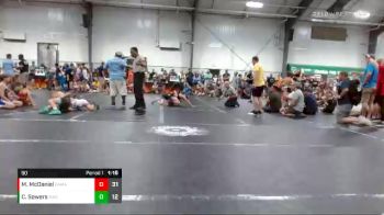 90 lbs Round 5 (8 Team) - Maddox McDaniel, Alabama Elite vs Cole Sowers, Reverence Wrestling Club