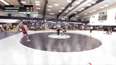 174 lbs Champ. Round 1 - Ryan Gallagher, Gettysburg vs Nicholas Stump, Muhlenberg