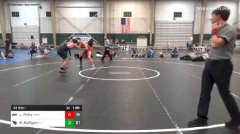 220 lbs Prelims - Jarin Potts, Amherst High School vs Richard Halligan, Pierce High School