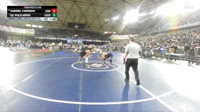 Boys 2A 215 lbs Quarterfinal - Gabriel Camarao, Lindbergh vs Eli Policarpio, Chief Sealth