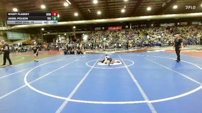 75 lbs Champ. Round 1 - Aksel Polson, Thermopolis Wrestling Club vs Wyatt Flaskey, Berge Elite Wrestling Academy