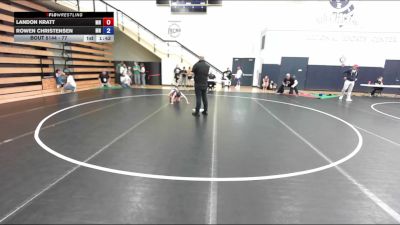 77 lbs Cons. Round 3 - Landon Kratt, MN vs Rowen Christensen, MN
