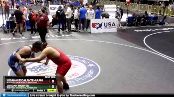 285 lbs Cons. Round 5 - Jordan Nguyen, Redwood High School Wrestling vs Josaiah Escalante-Aranda, Hollister High School Wrestling