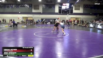 120 lbs 1st Place Match - Abigail Meyrer, Pleasant Valley vs Bree Swenson, Vinton-Shellsburg