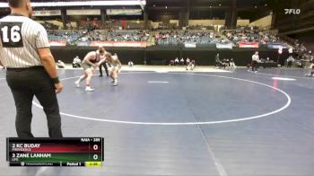 285 lbs Semifinal - 3 Zane Lanham, Life vs 2 KC Buday, Providence
