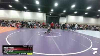 69-70 lbs Round 1 - Lydia Lewis, Texas vs Titus Tyner, Cardinal Wrestling Club