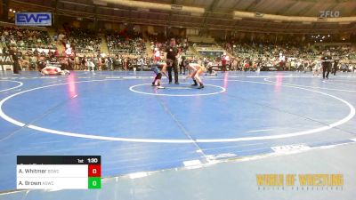 96 lbs Semifinal - Ashur Whitmer, Big Game Wrestling Club vs Alyis Brown, American Dream Wrestling Club