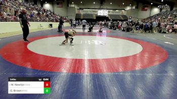 54 lbs Semifinal - Wesley Newton, Teknique Wrestling vs Cooper Brown, Rockmart Takedown Club