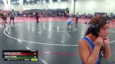 130 lbs Round 3 (8 Team) - Kyiah Logan, Beauty And The Beast vs Rachell Santos, Florida Red Black & Blue